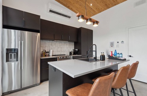 Lac-Superieur Ski Chalet | KALLM Mont-Tremblant luxury chalet with sauna, hot tub, private beach on 8acres