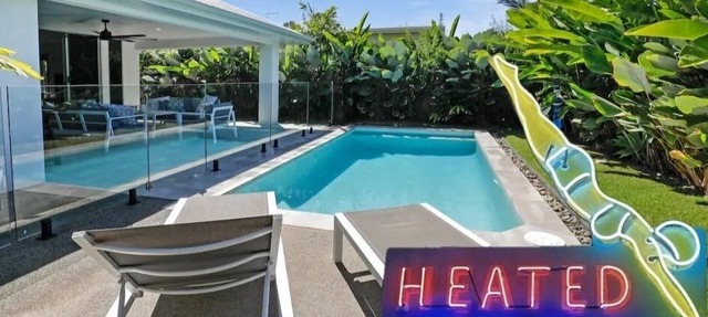 32c continuously heated pool 300m to beach Seaside@PalmCove
