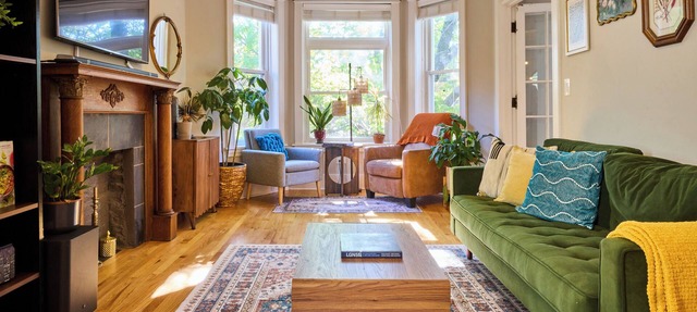 A chic second-floor plant-filled retreat in Chicago's Logan Square neighborhood. in Chicago