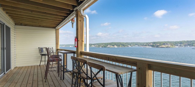 Bldg 10-Large DECK-2 Pools/Sandy Beach Area - Main Channel view Boat slip avail.