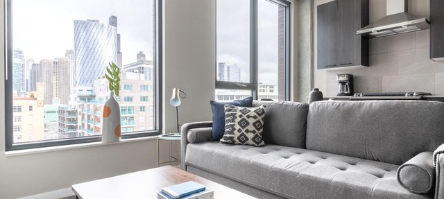 Cozy West Loop Studio w/Pool, Gym, nr. Restaurant Row, by Blueground in Chicago