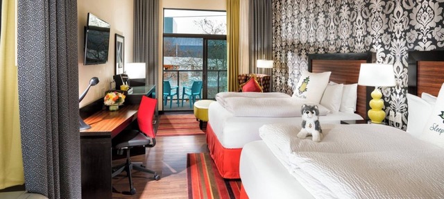 Diva Two Queen Junior Suite at Staypineapple, The Maxwell Hotel, Seattle Center in Seattle