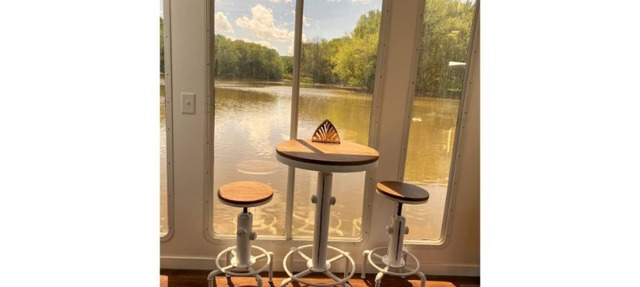 Floating stationary river boat! Custom design!