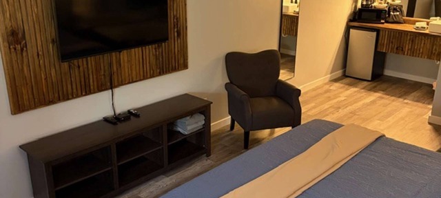 Freshly remodeled 205 King Jacuzzi Suite