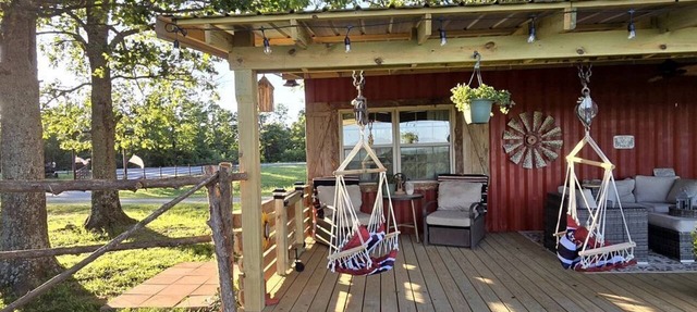 Gorgeous Container for a Romantic Getaway on a Ranch with Incredible Views in Gainesville, Missouri in Gainesville