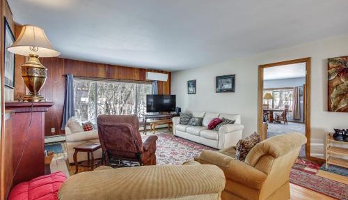 Group Friendly! Riverfront Waupaca Retreat w/Yard in Waupaca