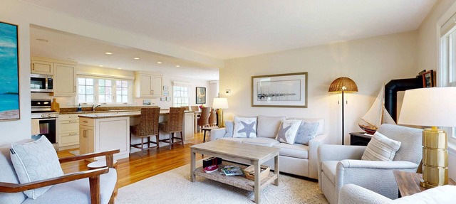 Inviting duplex with central AC, grill, firepit, & walk to beach