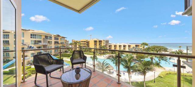 NEW Ocean-View Condo *steps from Eagle Beach*