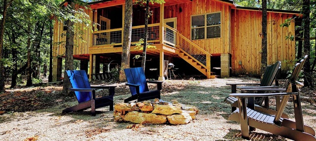 Newly constructed Secluded Ozark Cabin - 45 Acres - Fire Pit & Trails in Mammoth Spring