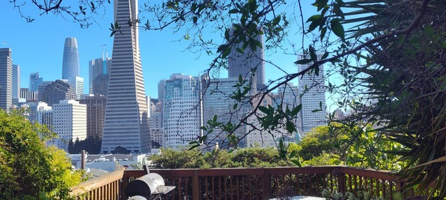 North Beach-Telegraph Hill apartment with view, private garden and deck!