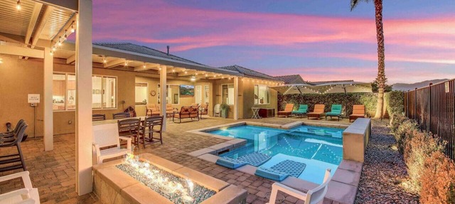 Secluded Private Golf/Pool Home With Game Room in Indio