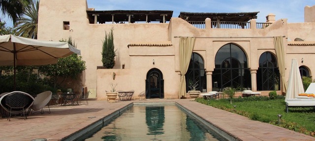 Traditional riad, house staff, the art of living of Morocco.