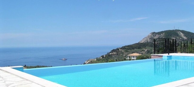 Villa Harmony - privacy and view of the Ionian Sea